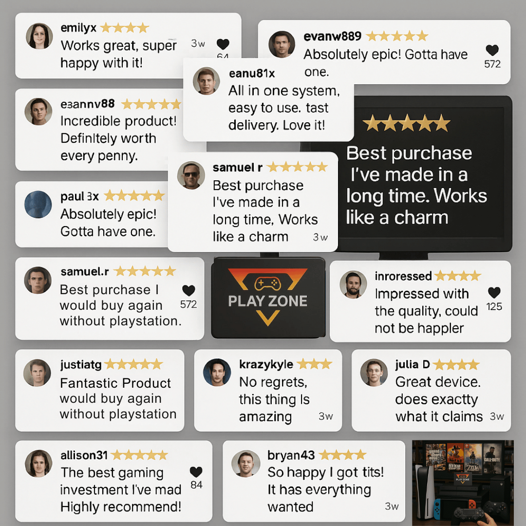 Play Every Console – PS5, Switch, Xbox & 50,000 Games in One with Playzone™ Super Console 1TB