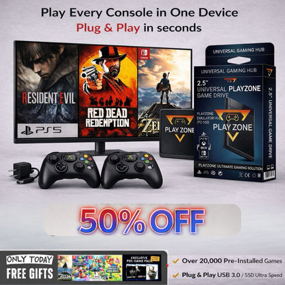 Play Every Console – PS5, Switch, Xbox & 50,000 Games in One with Playzone™ Super Console 1TB